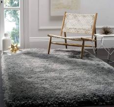 Soft Grey Textured Hall Mat